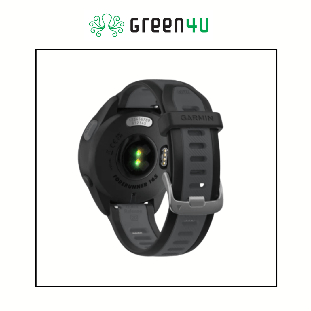 Garmin Forerunner 165 - Preto e Cinza Ardósia WW - Green Store 4U