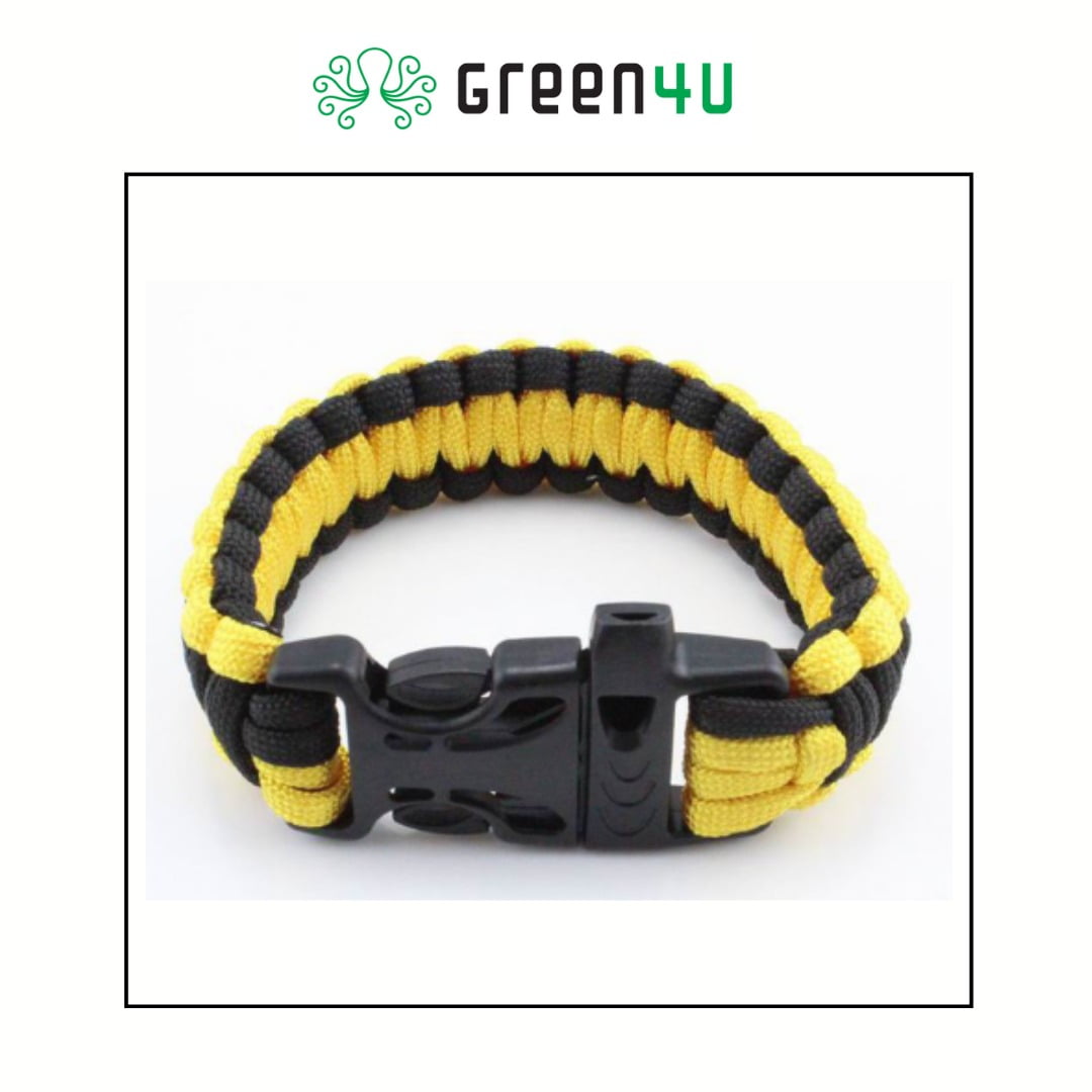 Pulseira Paracord com apito