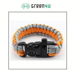 Pulseira Paracord com apito