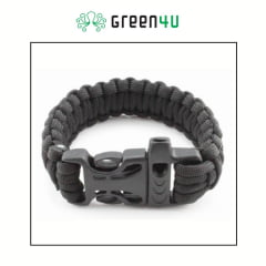 Pulseira Paracord com apito