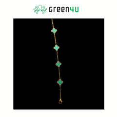 Pulseira de Trevo Dourada