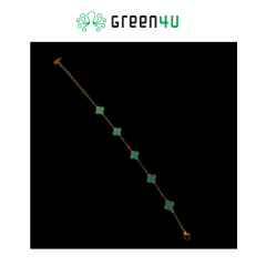 Pulseira de Trevo Dourada