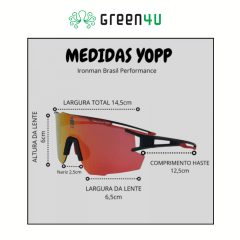 Óculos Yopp Performance - Ironman Brasil Mask IMB2.9