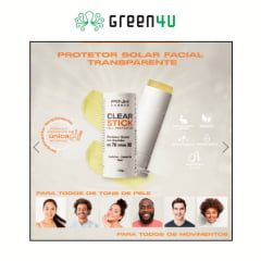 Protetor Solar Facial Transparente Clear Stick