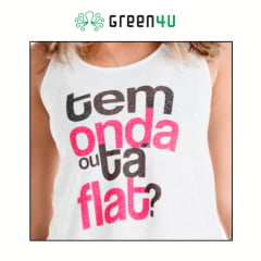 Camiseta Regata Feminina Tem Onda