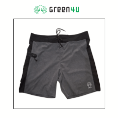 Bermuda Chumbo Faixa Preta Green4U