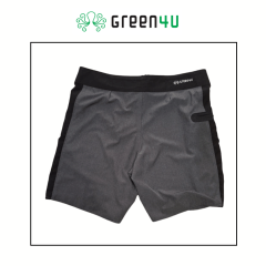 Bermuda Chumbo Faixa Preta Green4U